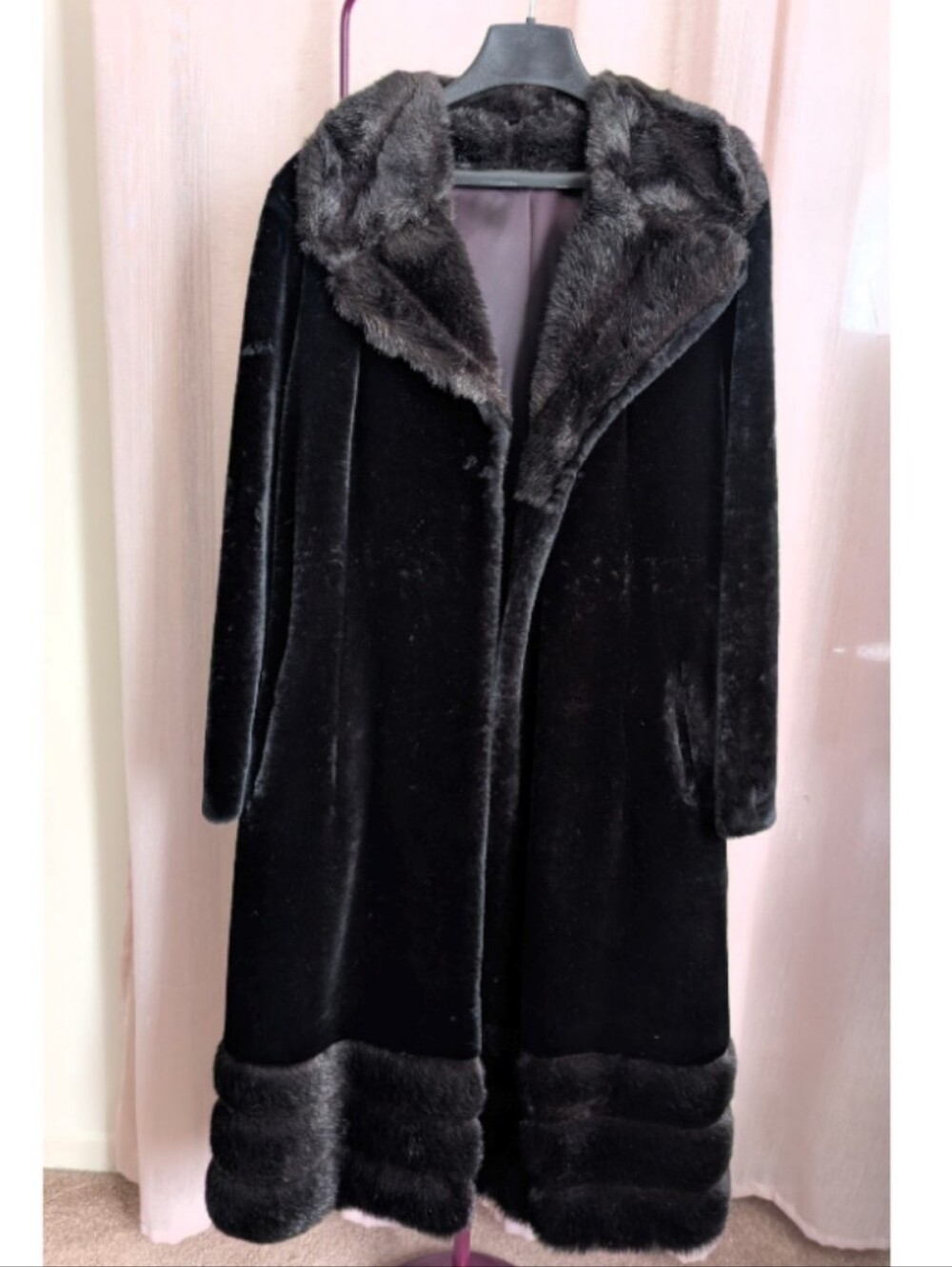 Vintage Faux Fur Long Coat